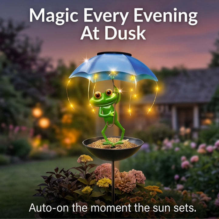Magic Frog – Adorable Solar Bird Feeder for Backyard Birds