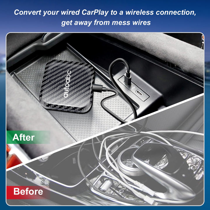 2GB+16GB-AUTOABC Wireless CarPlay Adapter – Upgrade Wired to Wireless