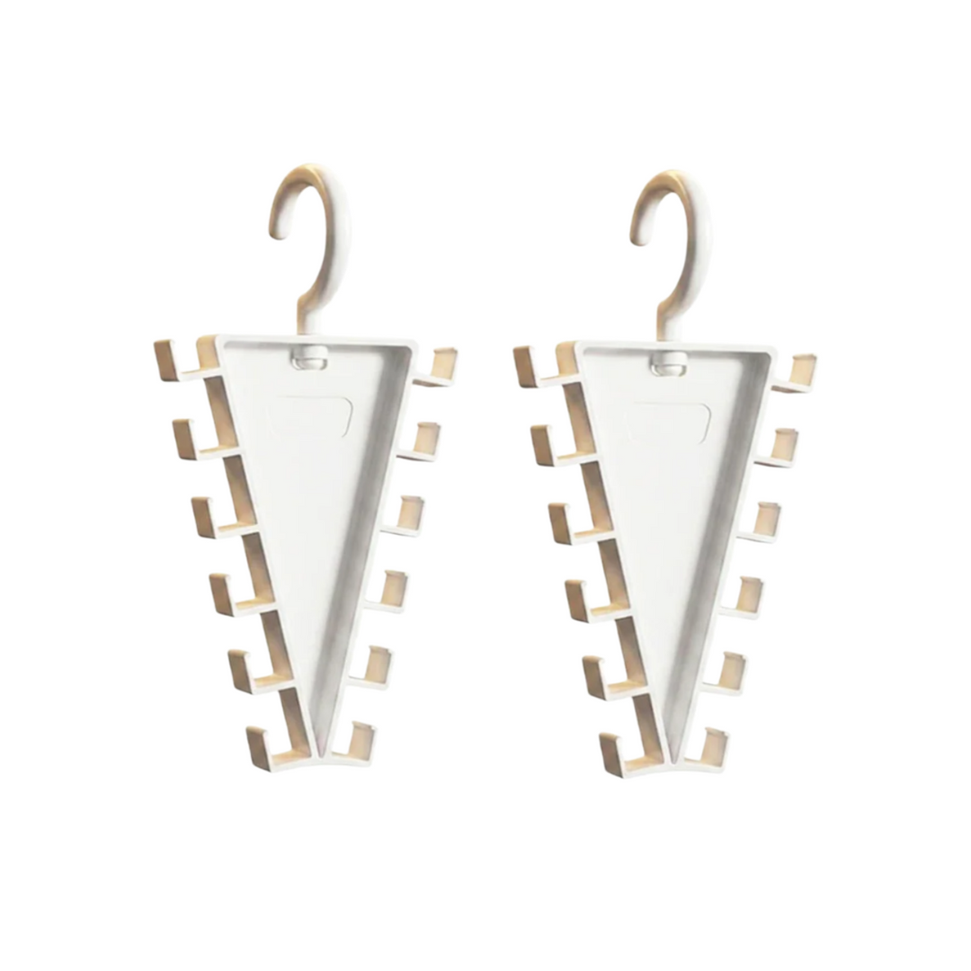2-Pack V-Shape 12-Hook Closet Hanger Organizer