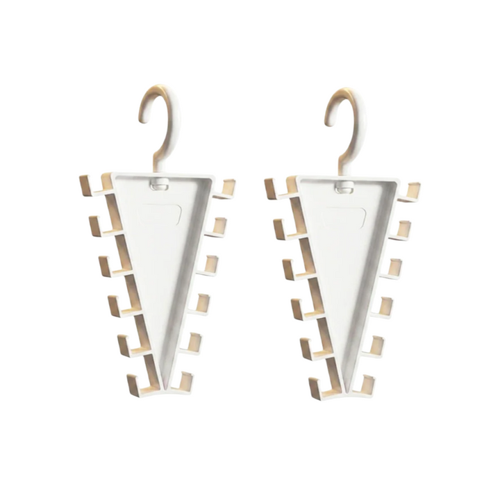 2-Pack V-Shape 12-Hook Closet Hanger Organizer