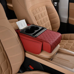 5-in-1 Car Console Organizer &amp; Armrest Pad – Anti-Fatigue Storage for Essentials