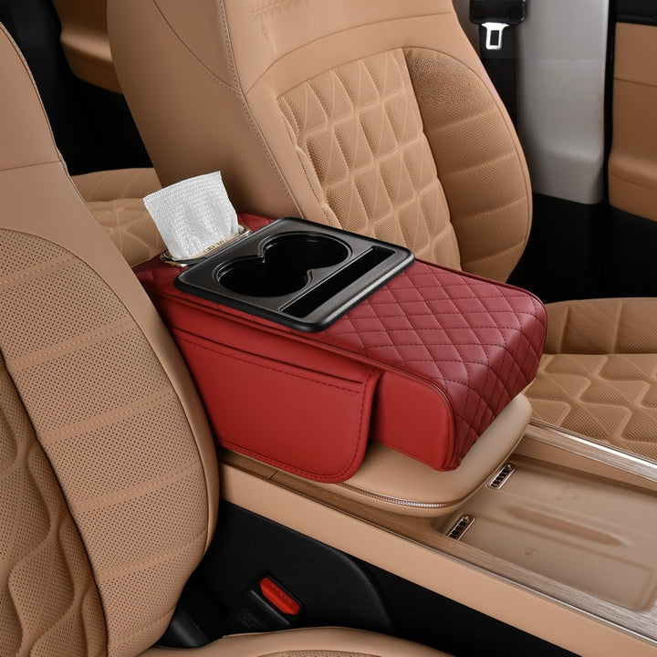 5-in-1 Car Console Organizer &amp; Armrest Pad – Anti-Fatigue Storage for Essentials