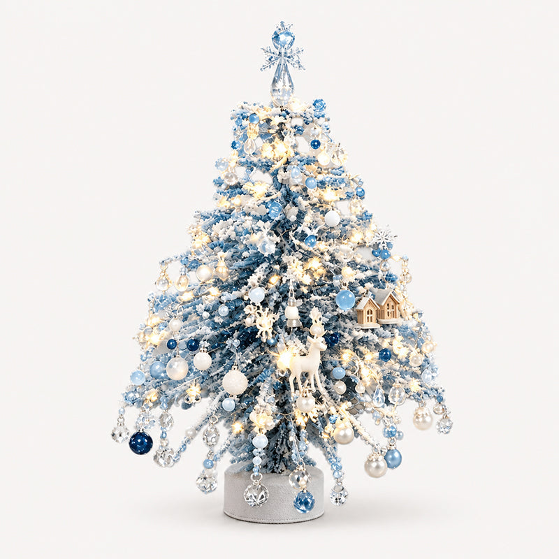 🎄✨DIY Beaded Christmas Tree Kit with Lights -🎅 Mini Tabletop Holiday Decoration