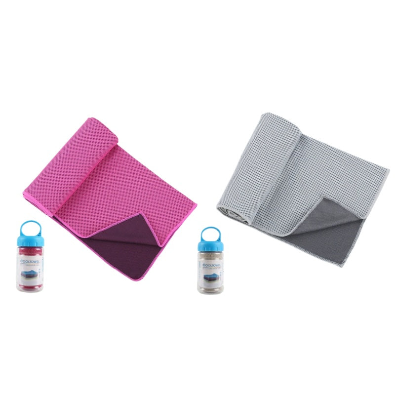 2-Pack Cooling Towels – Hyper-Evaporative Microfiber for Hot Days