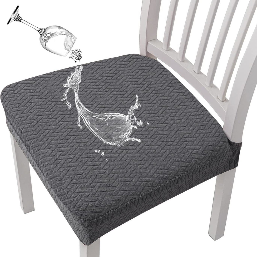 Waterproof jacquard chair covers – spill-proof washable dining chair protectors