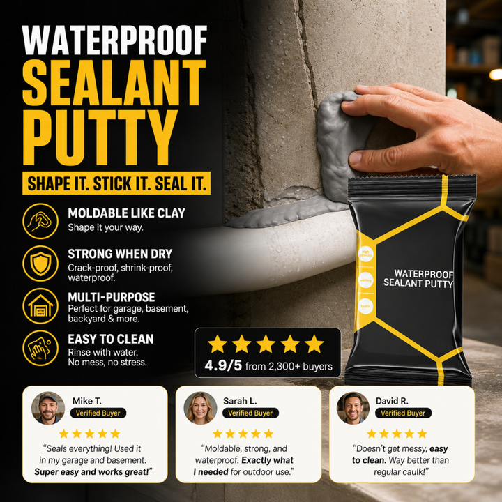 Waterproof Sealant Putty, Moldable Home Gap &amp; Leak Repair Sealing Clay