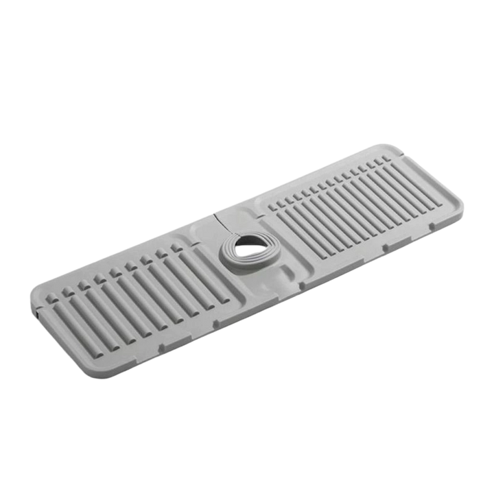 Sloped Sink Splash Guard Mat | Kitchen &amp; Bathroom Faucet Draining Mat