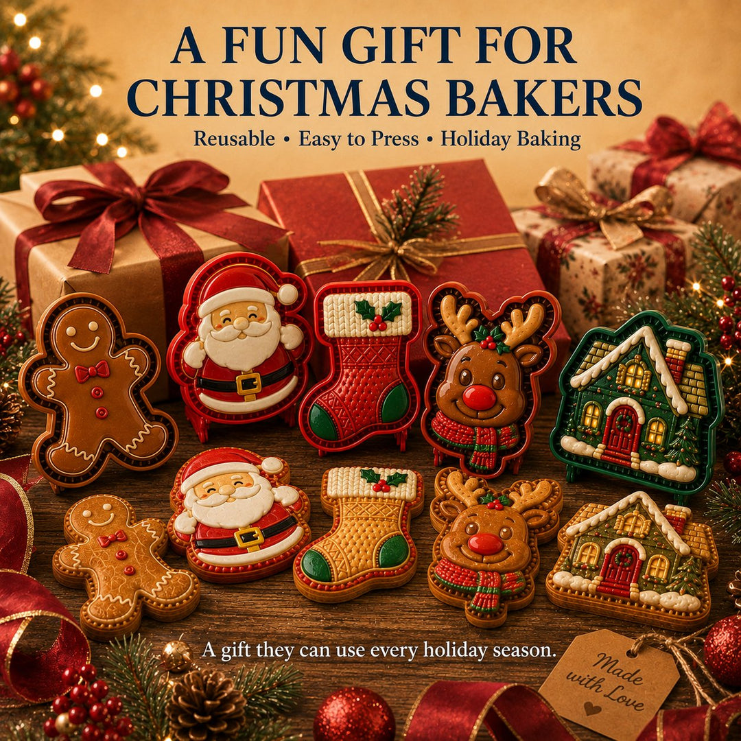 ⏳ Last Day 49% OFF – 🎄 9-Design Christmas Mini Pie Mold Collection | Reusable Embossed Molds for Shaping Detailed Santa, Snowman, Reindeer, Tree &amp; Holiday Pies 🥧✨