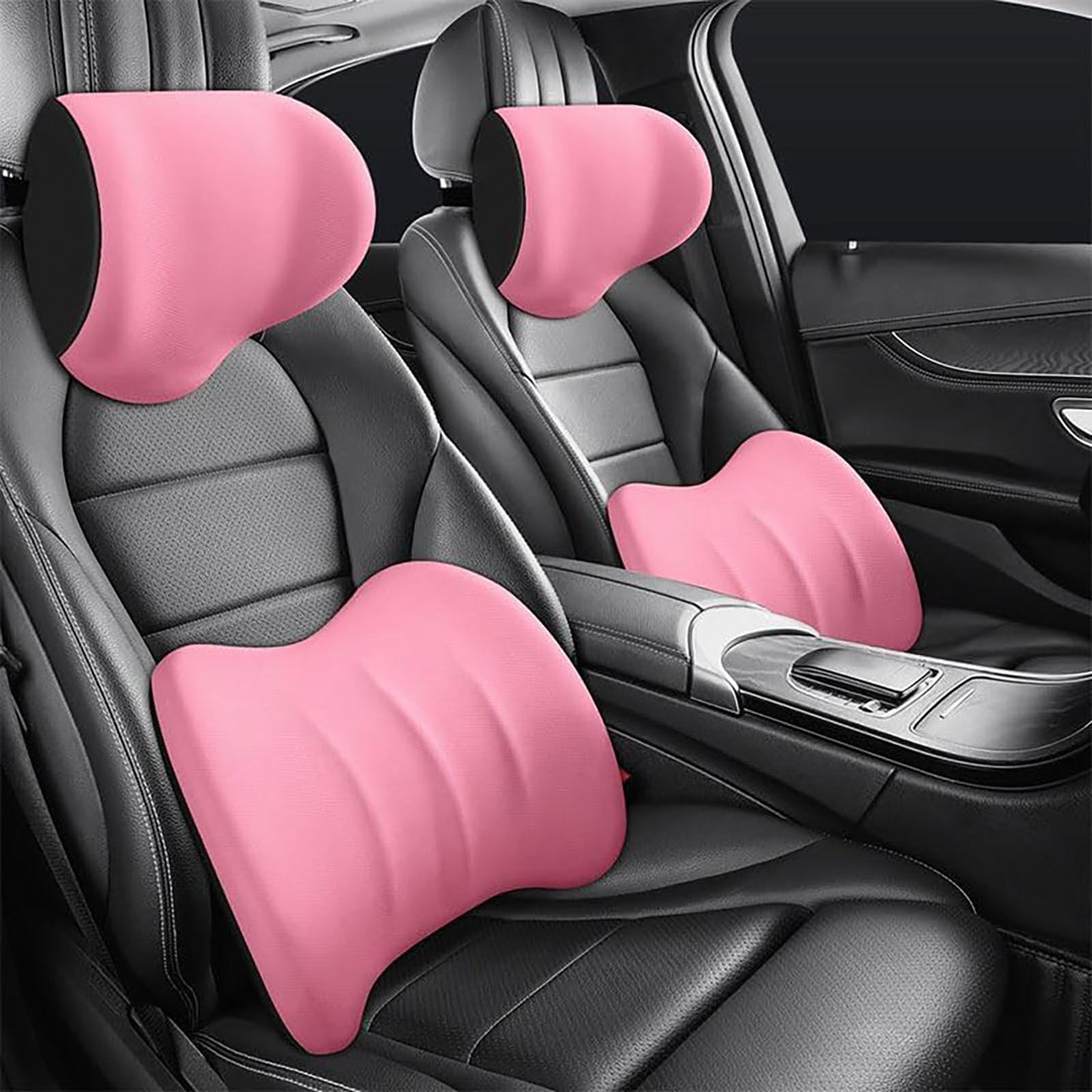 Car Headrest &amp; Lumbar Support Cushion-Erase Your Driving Pain