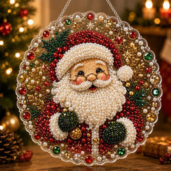 Christmas Pearl Diamond Art Suncatcher Kit – DIY Sparkling Ornament