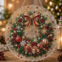 Christmas Pearl Diamond Art Suncatcher Kit – DIY Sparkling Ornament