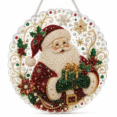 Christmas Pearl Diamond Art Suncatcher Kit – DIY Sparkling Ornament