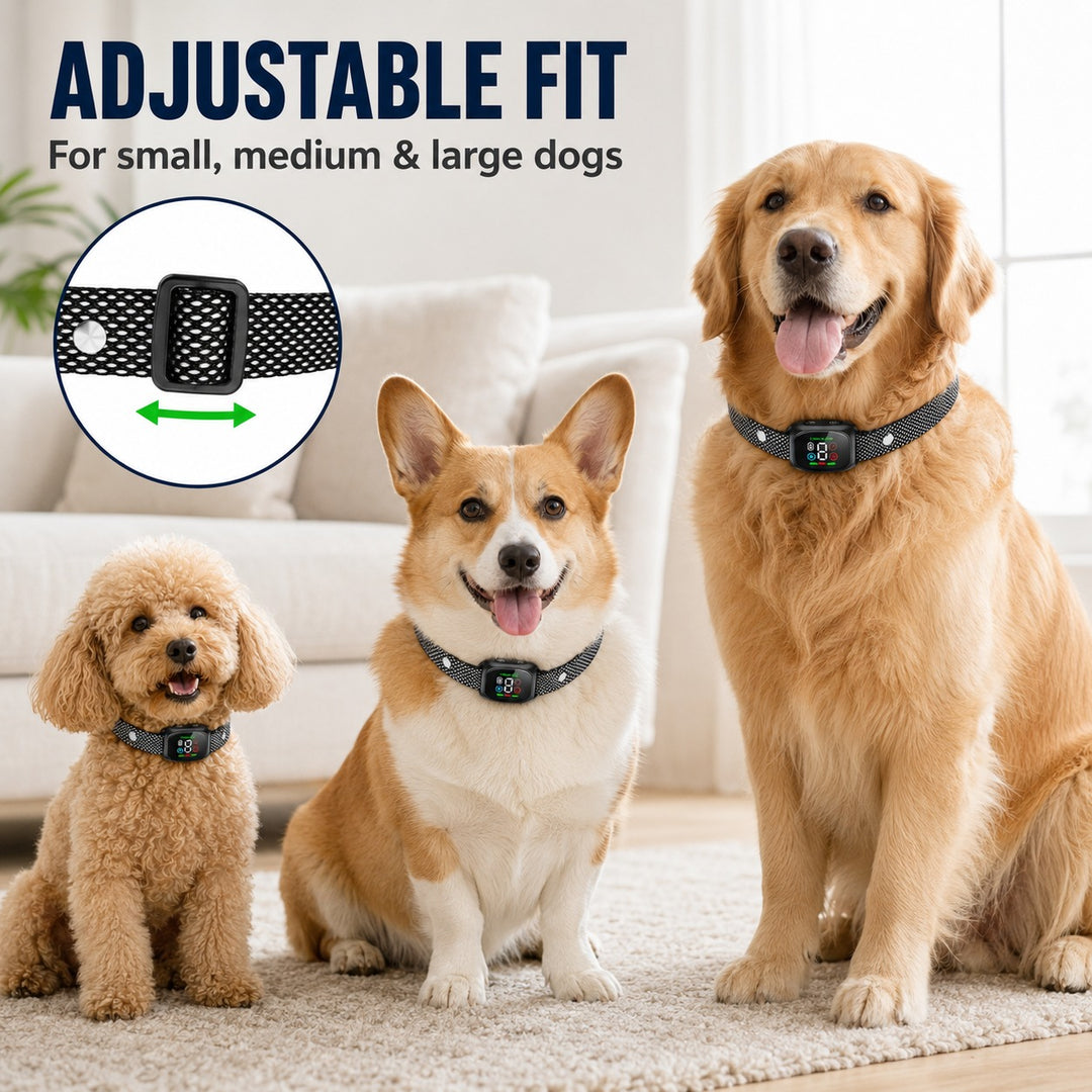 No-Shock Anti-Bark Collar – Humane Vibration &amp; Beep Training, IP67