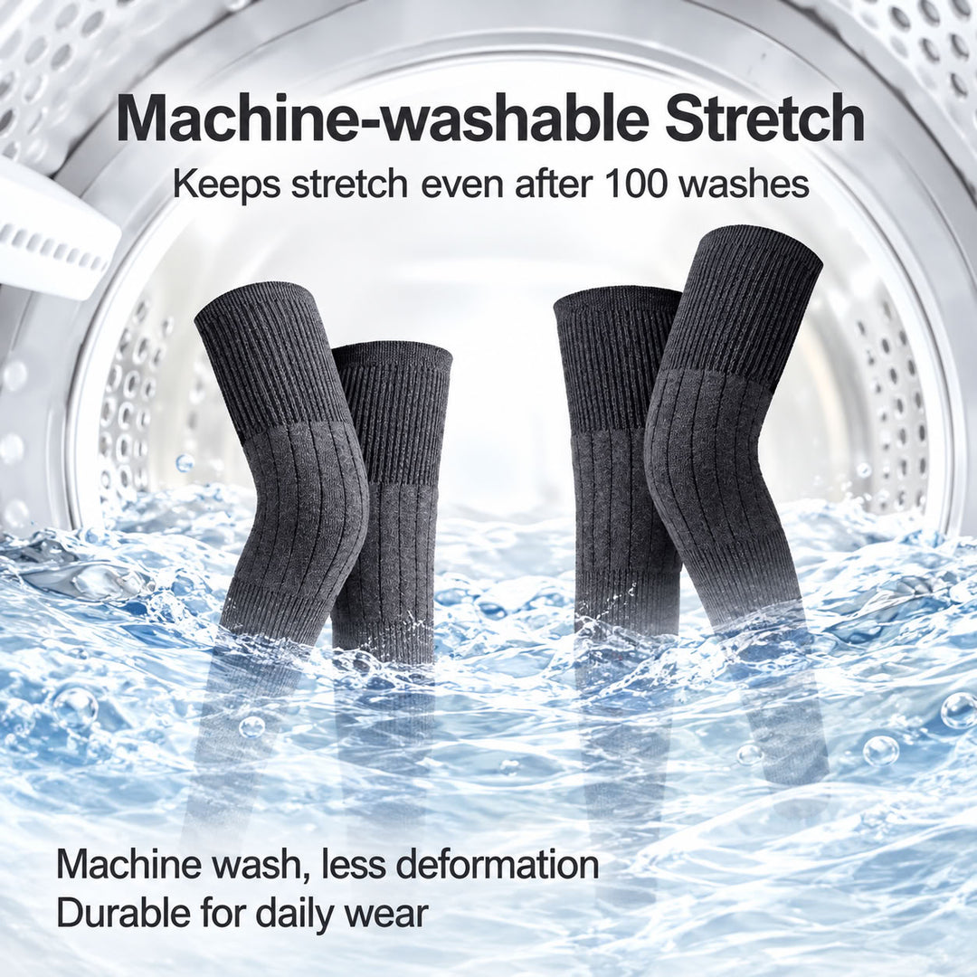 2Pcs Extra-Long Polyester Knee Warmers