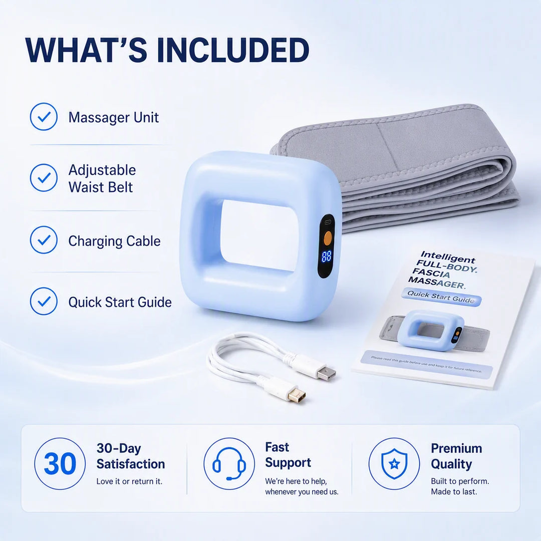 6-in-1 Deep Vibration Fascia Massager for Full-Body Relief