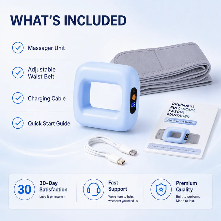 6-in-1 Deep Vibration Fascia Massager for Full-Body Relief