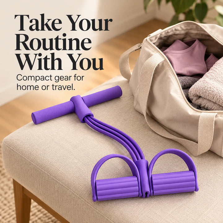 Foot-Anchored Resistance Trainer – Full Body Home Workout (3 Colors)
