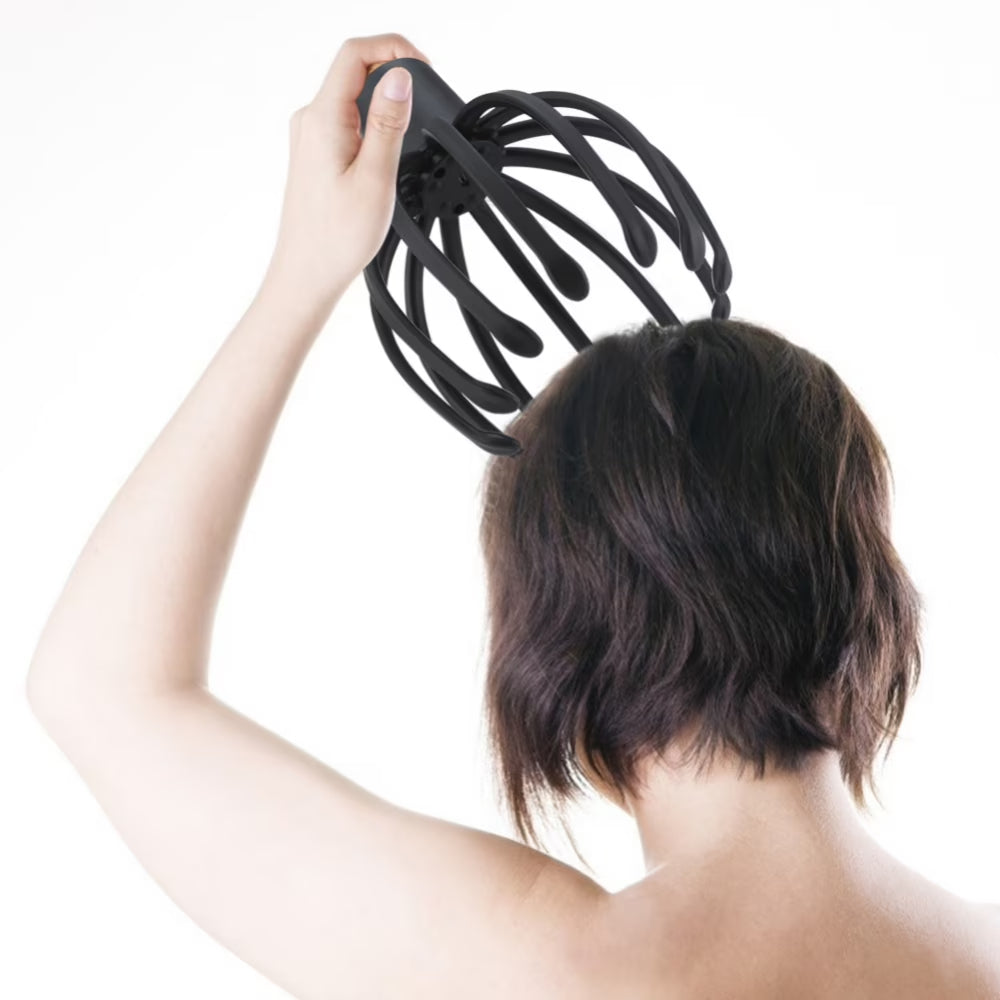 Electric Scalp Massager with 3 Modes, 360 Degree Head Massager, Cordless Portable Head Scratcher for Stress Relax