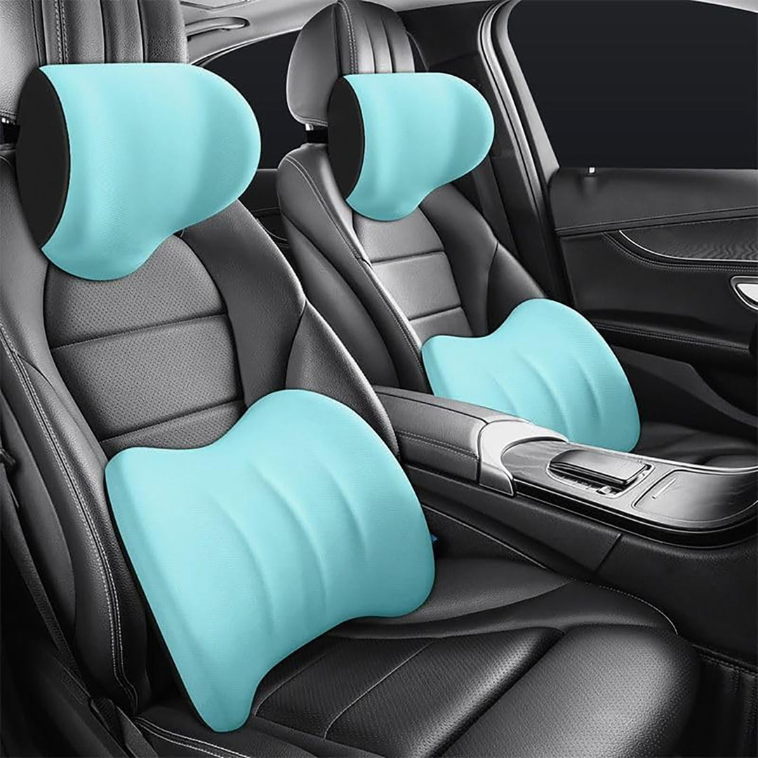 Car Headrest &amp; Lumbar Support Cushion-Erase Your Driving Pain
