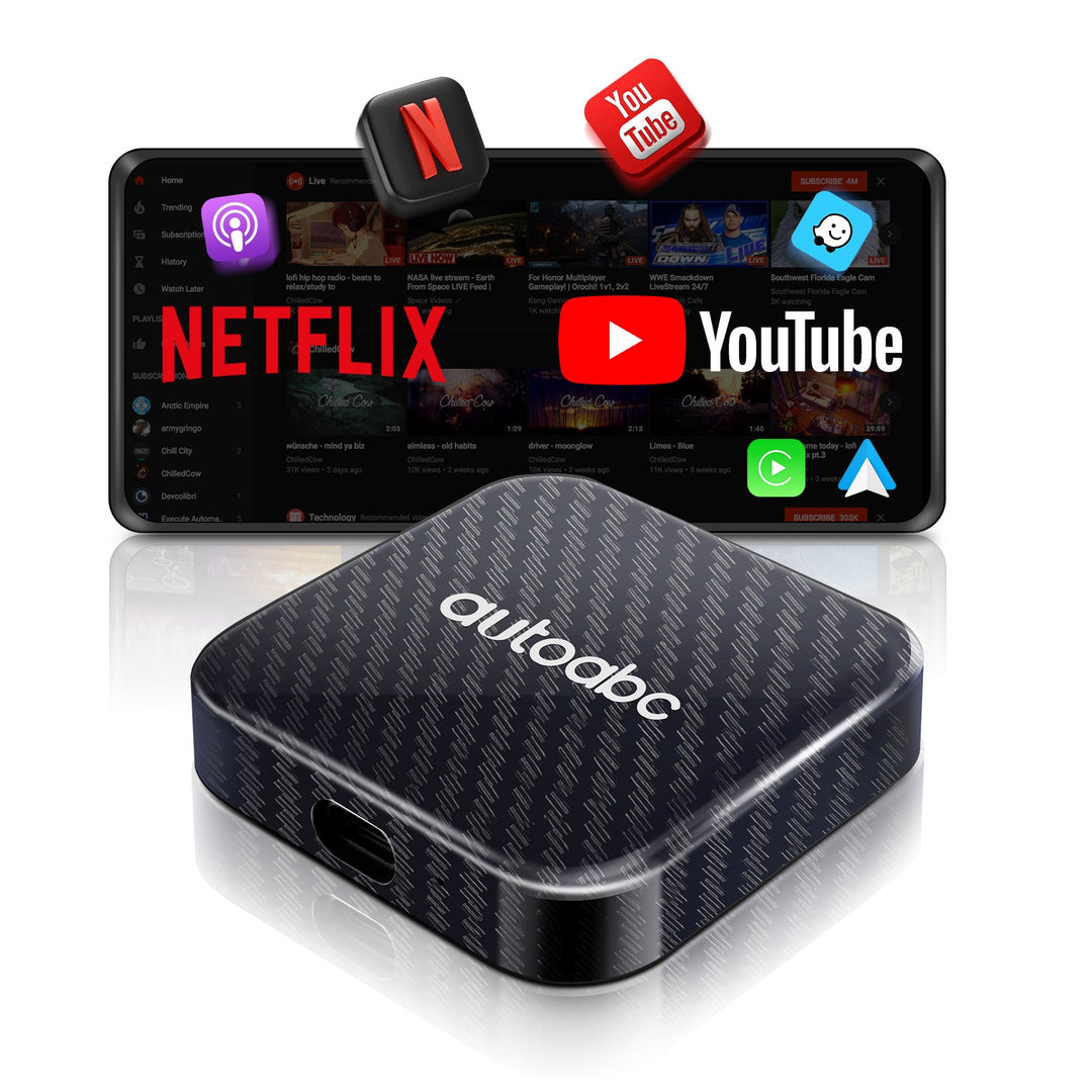 2GB+16GB-AUTOABC Wireless CarPlay Adapter – Upgrade Wired to Wireless
