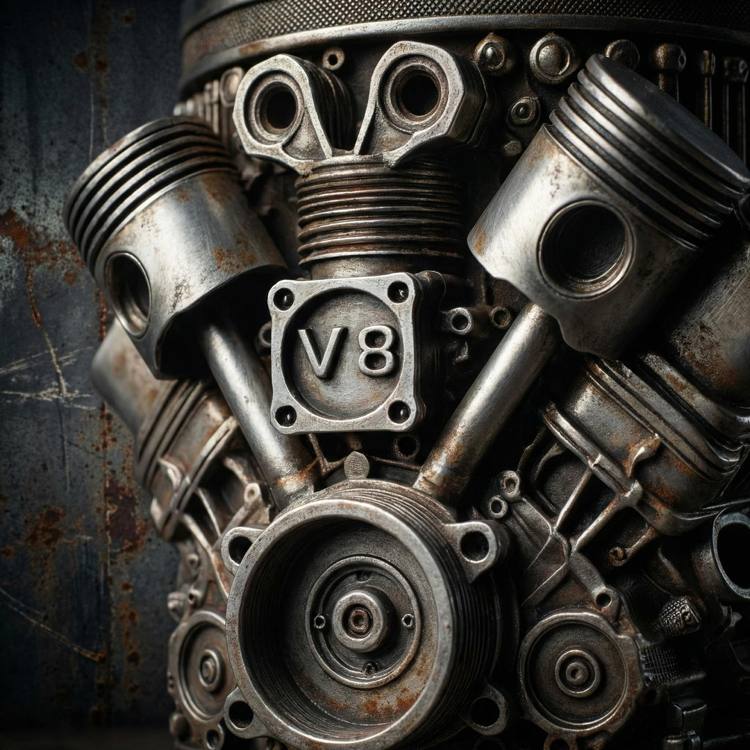 V8 Engine Coffee Mug - Resin Cast Car Mug (Small &amp; Large)
