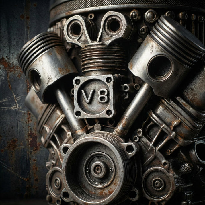 V8 Engine Coffee Mug - Resin Cast Car Mug (Small &amp; Large)