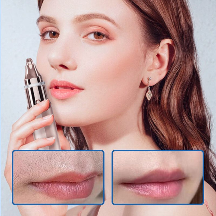 2-in-1 Lipstick-Sized Facial Hair Remover – Painless &amp; Portable