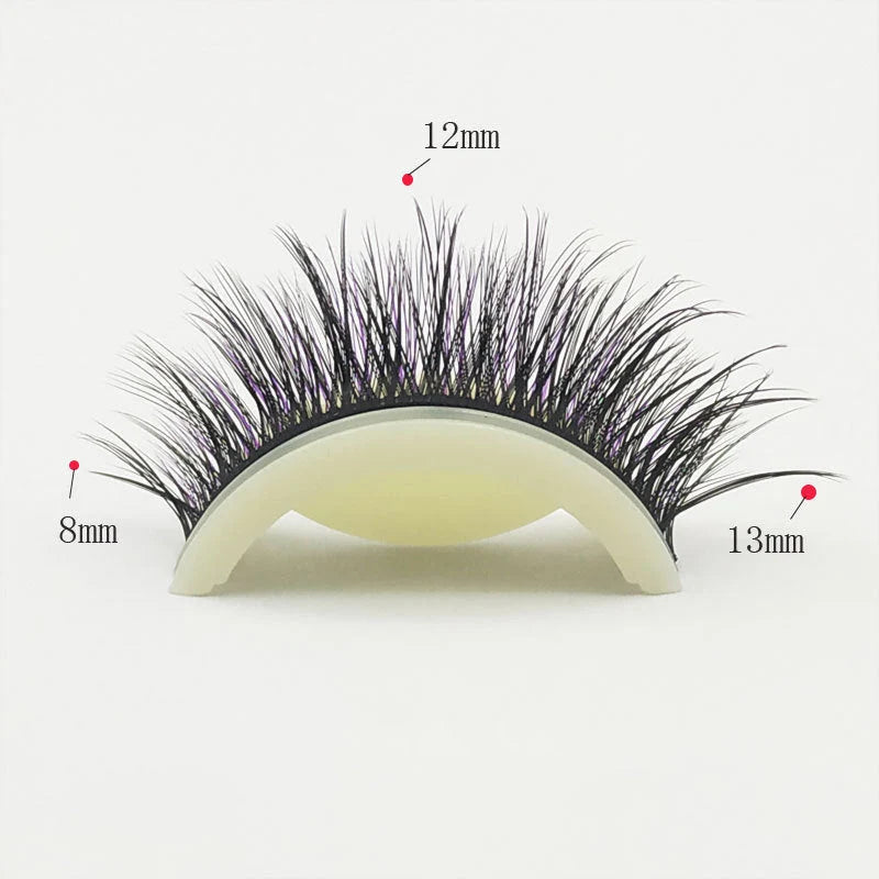 Reusable Self-Adhesive False Eyelashes – No Glue, 3 Pairs &amp; Adhesive Revival Pen