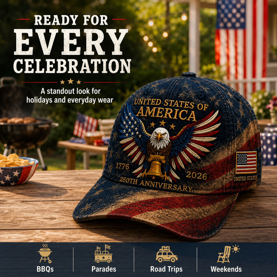 🇺🇸 250th Anniversary American Eagle Baseball Cap