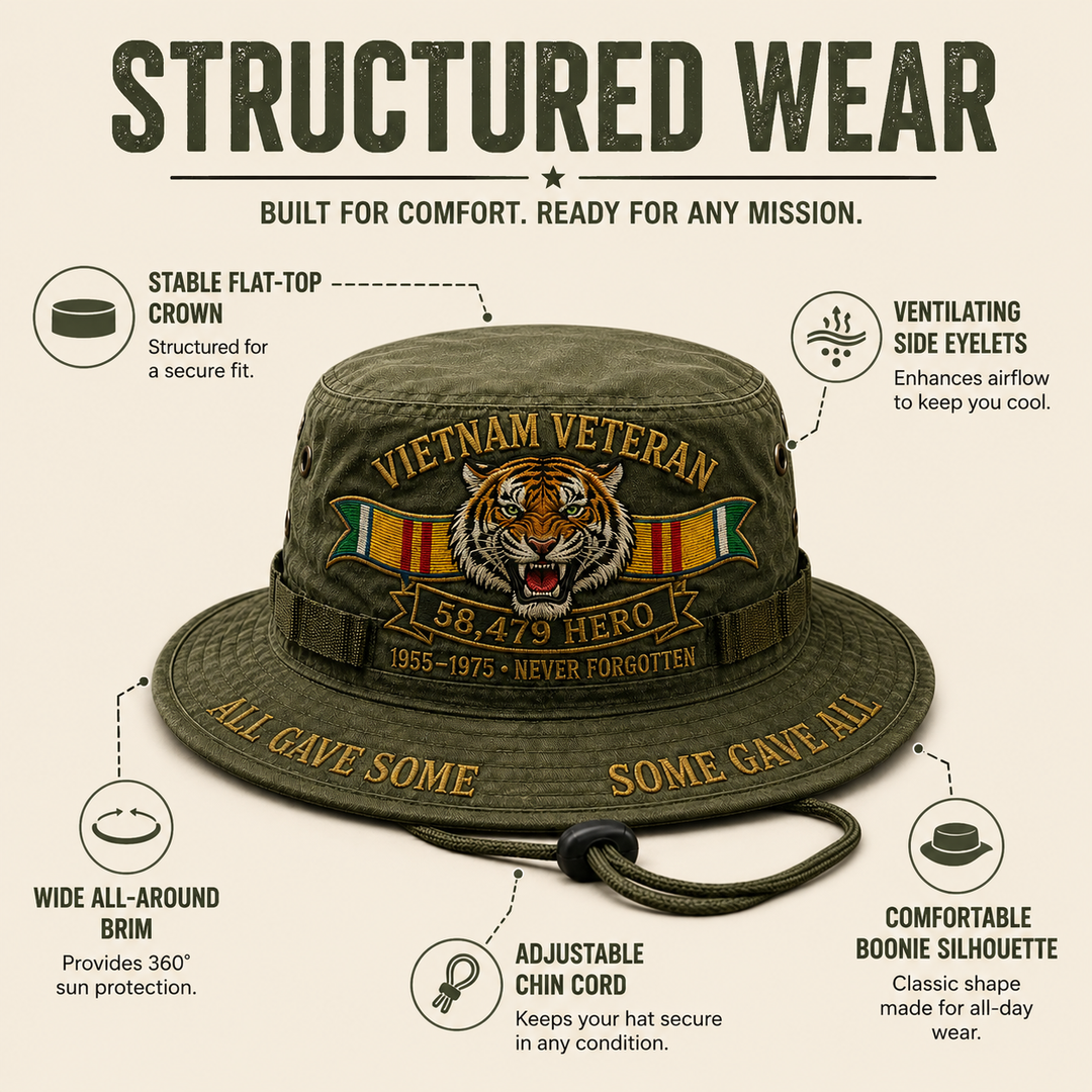 Vietnam Veteran 58,479 Hero Boonie Hat