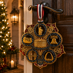 🇺🇸✨ America 250th Anniversary Commemorative Christmas Ornament