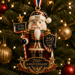 🎄 Nutcracker-themed Christmas Tree Ornament – Limited Anniversary Edition