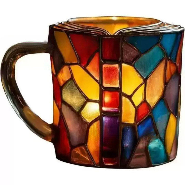 Book-Shaped Glass Coffee Mug - 4 Styles, Borosilicate Book Mug