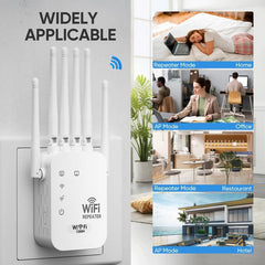 Dual-Band 1200Mbps WiFi Range Extender