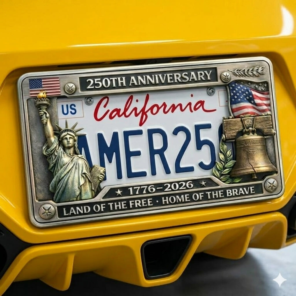 American 250th Anniversary Commemorative License Plate Frame