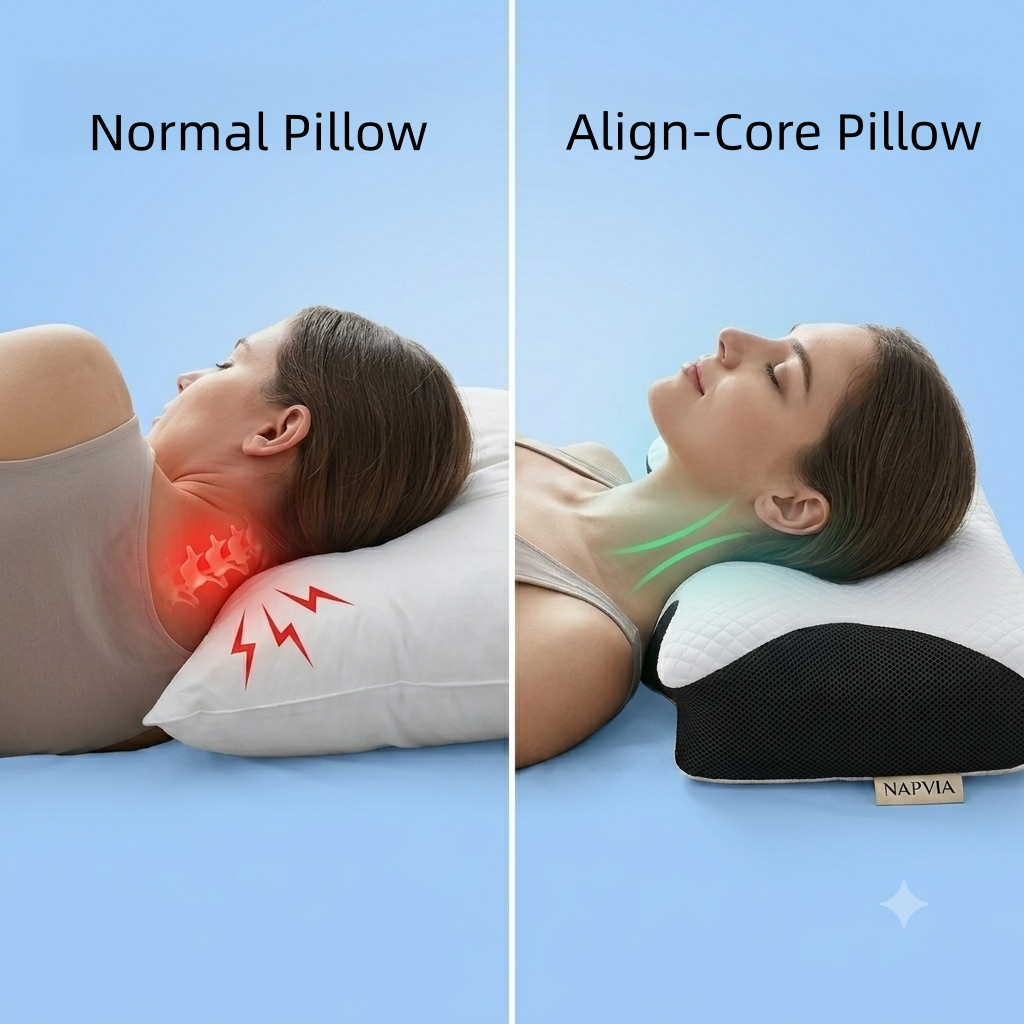 Align-Core Pillow: Engineered for Perfect Spinal Alignment