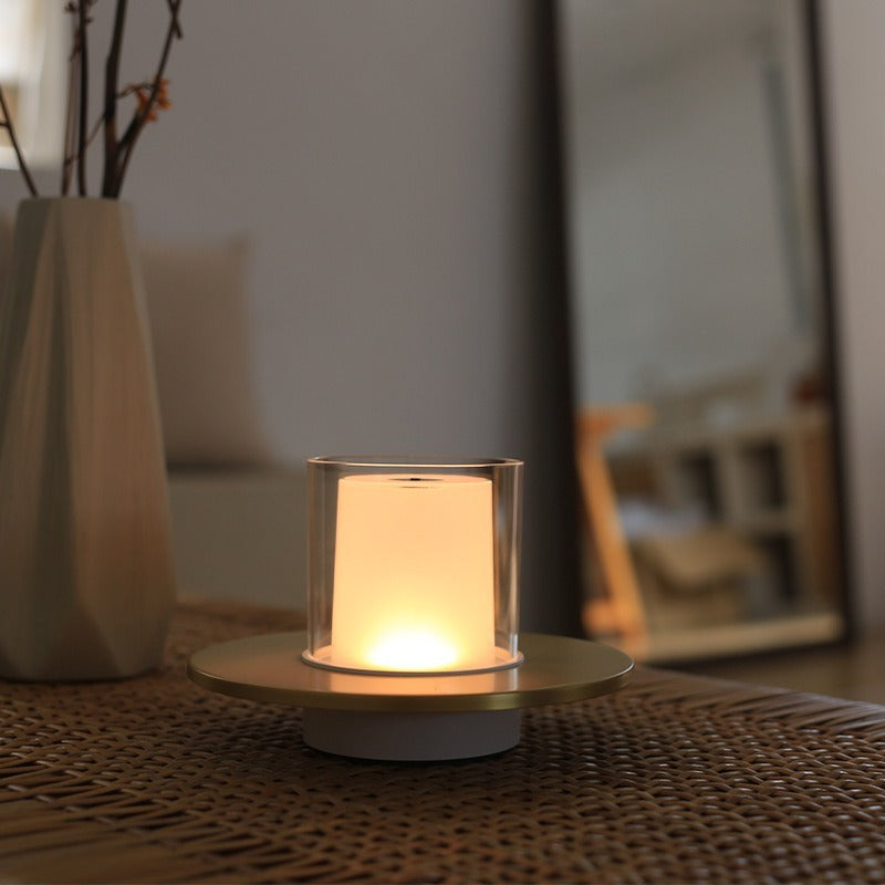 Modern Touch Control Table Lamp - Silver