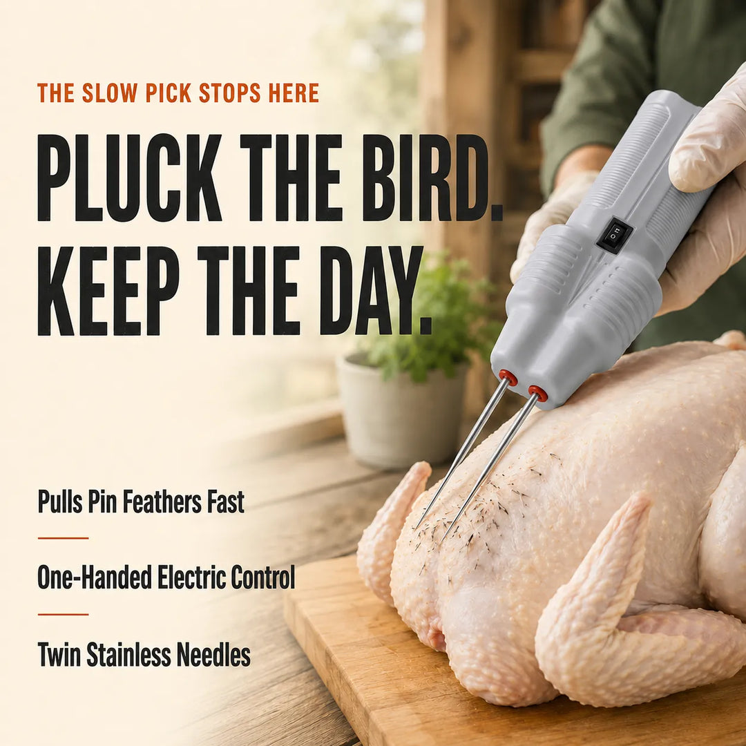 Handheld Electric Poultry Plucker — Faster Than Hand-Picking