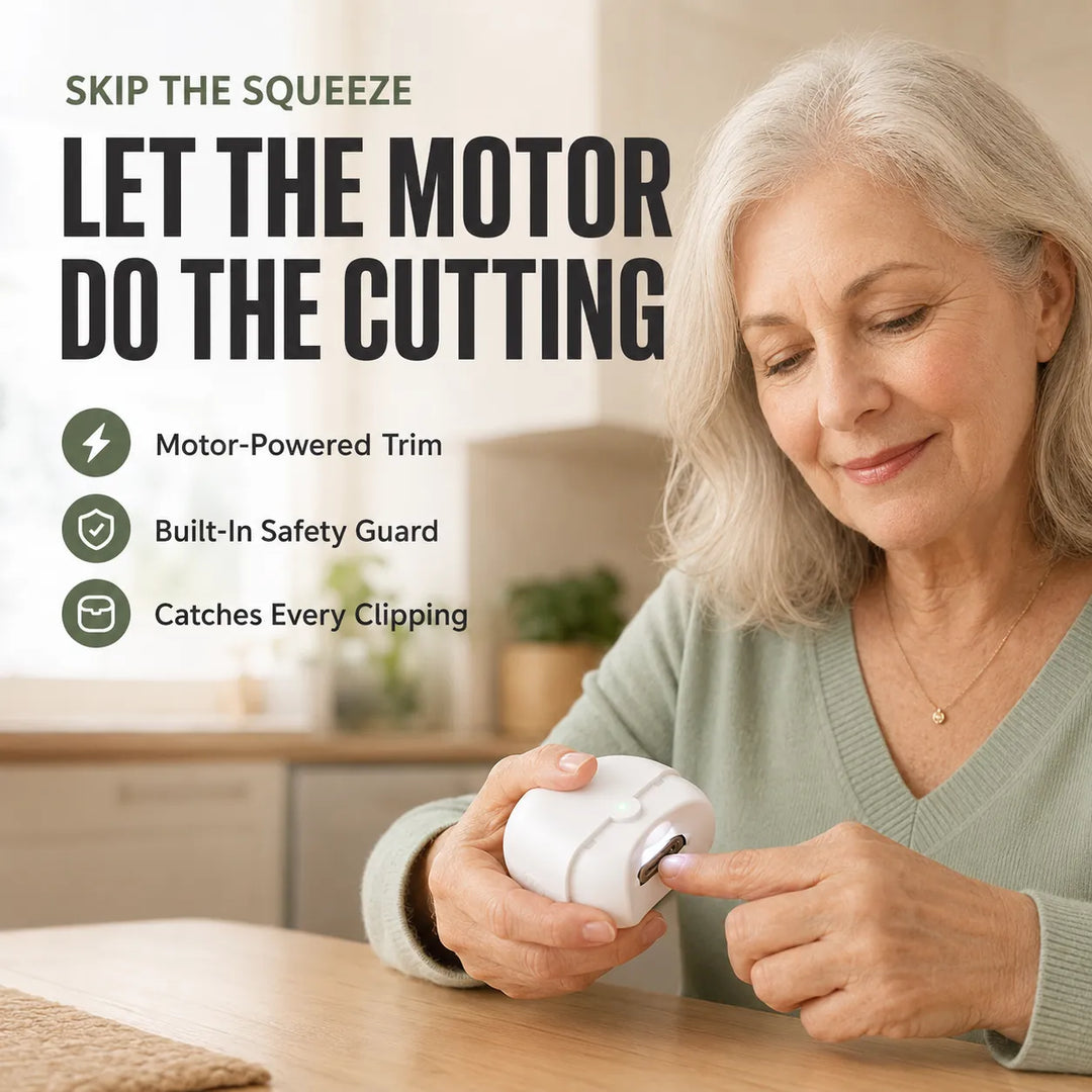 Electric Nail Clipper for Adults — Cut &amp; Polish in One Tool