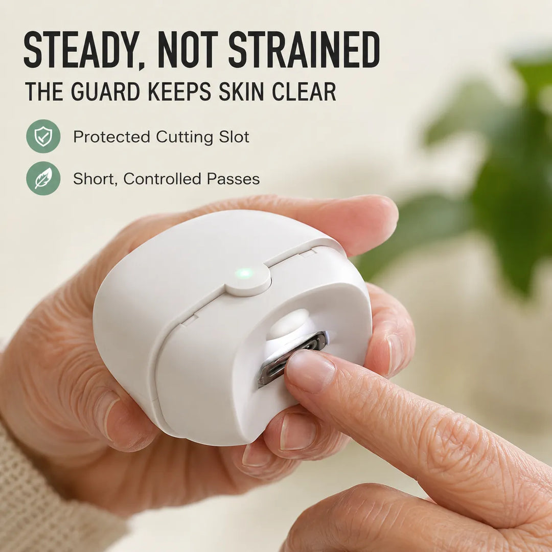 Electric Nail Clipper for Adults — Cut &amp; Polish in One Tool