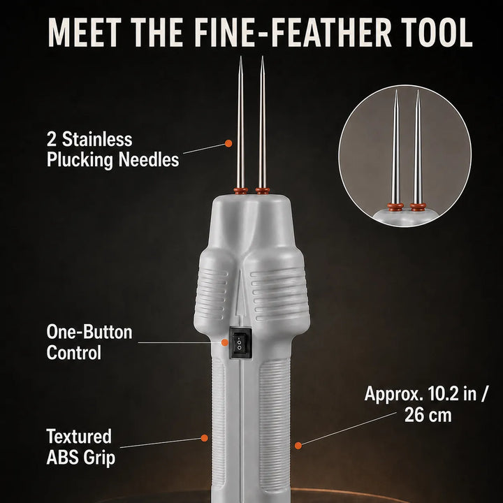 Handheld Electric Poultry Plucker — Faster Than Hand-Picking