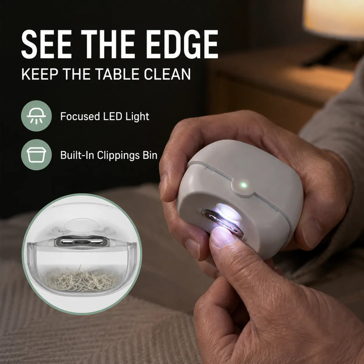 Electric Nail Clipper for Adults — Cut &amp; Polish in One Tool