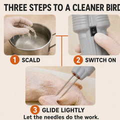 Handheld Electric Poultry Plucker — Faster Than Hand-Picking