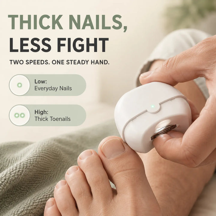 Electric Nail Clipper for Adults — Cut &amp; Polish in One Tool