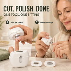 Electric Nail Clipper for Adults — Cut &amp; Polish in One Tool