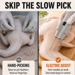 Handheld Electric Poultry Plucker — Faster Than Hand-Picking
