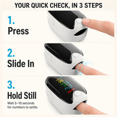 Fingertip Pulse Oximeter — Quick SpO2 &amp; Heart Rate at Home