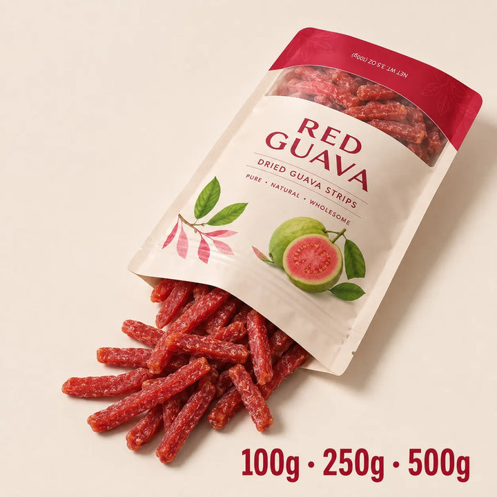 Say goodbye to high-calorie guilt! Satisfy your cravings with ourfiber-rich Red Guava slices