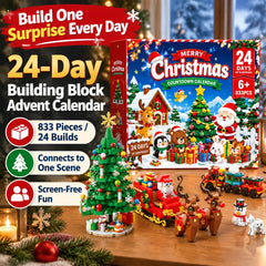 24-Day Christmas Building Block Blind Box — 833Pcs Advent Calendar
