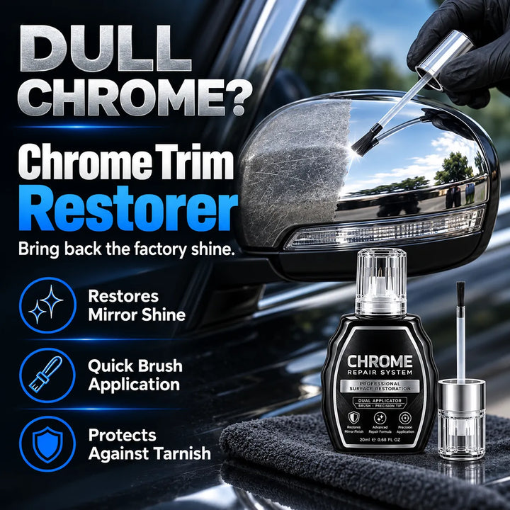 Chrome Restoration Pen – Dual-Tip Scratch &amp; Tarnish Repair for Cars